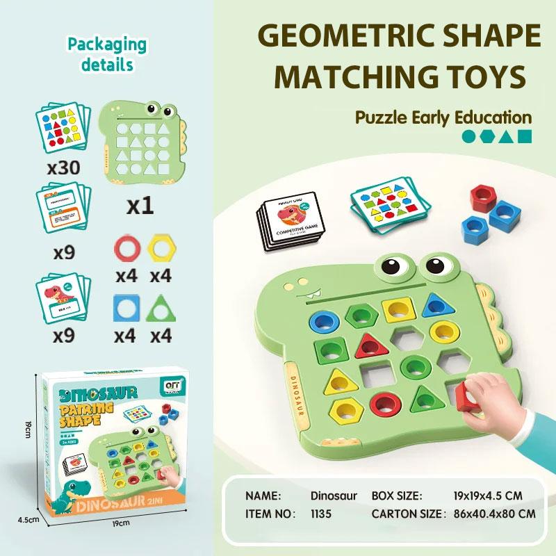 Geometry Matching Puzzle Game Kids Montessori Educational Toys - Parent Child Interactive Block Board Baby Ideal Gifts
Geometry Matching Puzzle Game Kids Montessori Educational Toys - Parent Child Interactive Block Board Baby Ideal Gifts