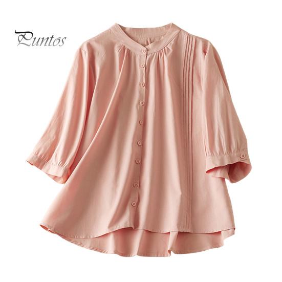 Женская рубашка с воротником-стойкой, коротким рукавом, пуговицами, планкой, однотонная плиссированная повседневная рубашка, летняя одежда XL розовый
Женская рубашка с воротником-стойкой, коротким рукавом, пуговицами, планкой, однотонная плиссированная повседневная рубашка, летняя одежда XL розовый