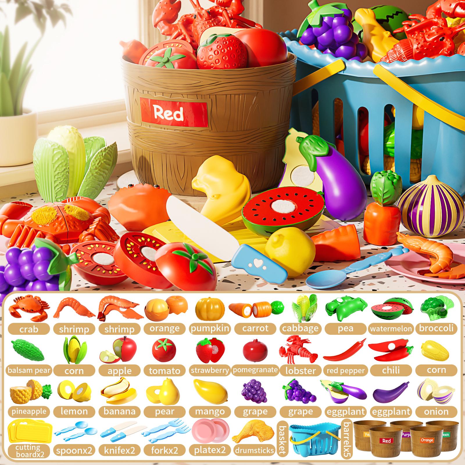 Fruit bucket, cutting and joy toy, vegetable simulation, children s play, kitchen, baby food, vegetable cutting, kitchen utensil
Fruit bucket, cutting and joy toy, vegetable simulation, children s play, kitchen, baby food, vegetable cutting, kitchen utensil
