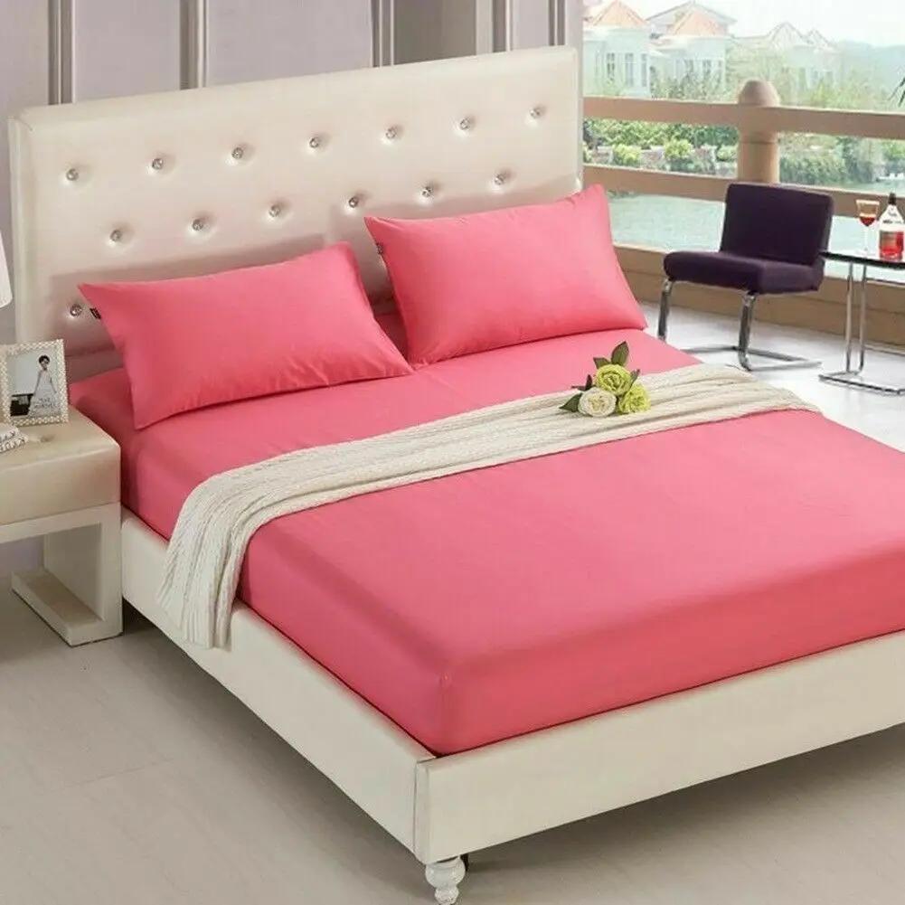 3Pcs Fitted Sheet Solid Color Bed Sheets With Elastic Band Double Queen Size Mattress Cover with Pillowcase 90x200x20cm
3Pcs Fitted Sheet Solid Color Bed Sheets With Elastic Band Double Queen Size Mattress Cover with Pillowcase 90x200x20cm