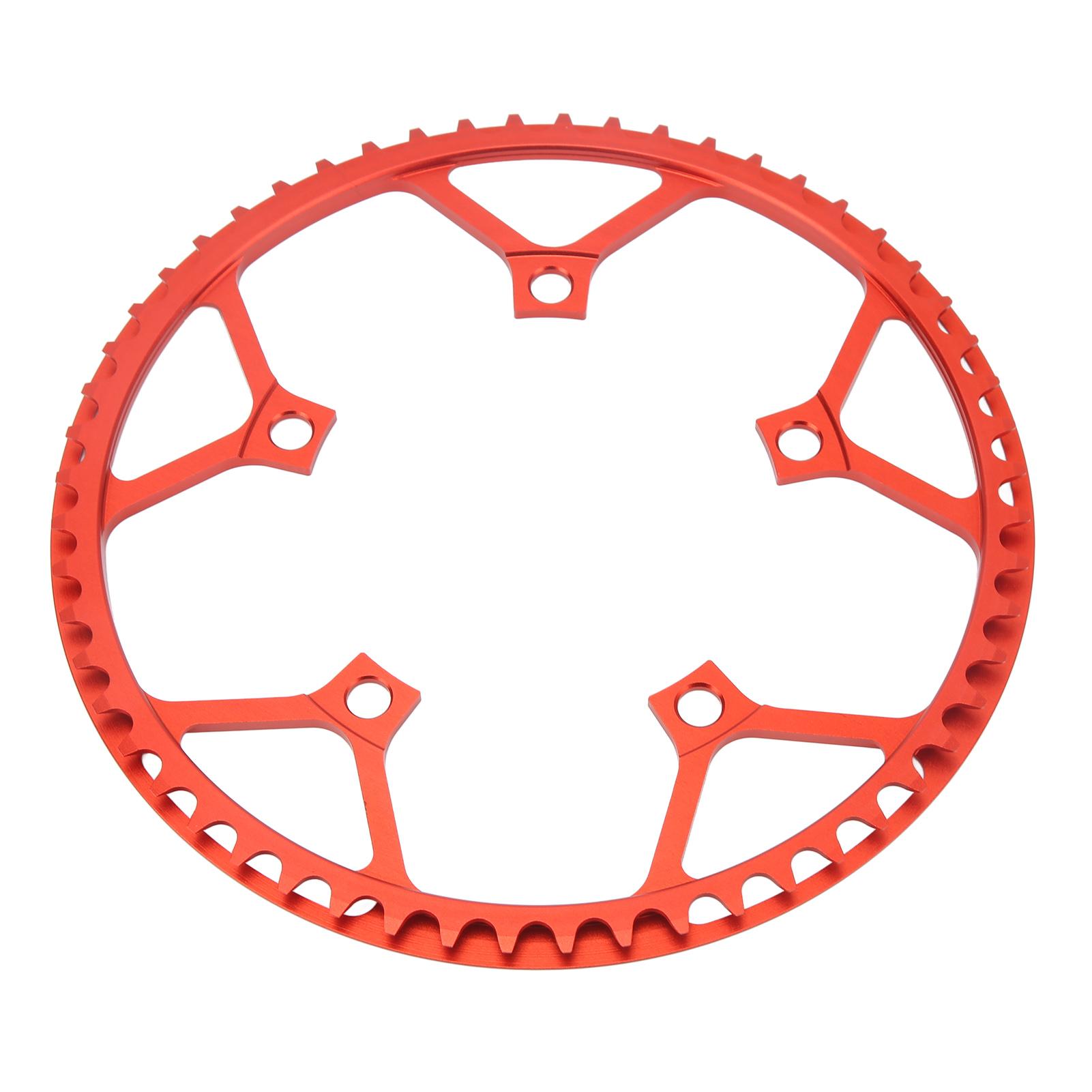 Bike Chainring 56T 130BCD Red Aluminum Alloy Lightweight Folding Bike Chainwheel with Safe Guard Plate
Bike Chainring 56T 130BCD Red Aluminum Alloy Lightweight Folding Bike Chainwheel with Safe Guard Plate