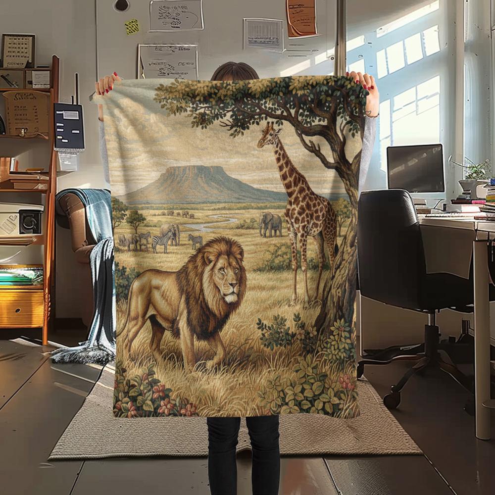 1PC Wilderness Life Scenes Print Flannel Blanket, High quality Comfortable for All Seasons, Home Decor, Warmth and Comfort 80cm x 120cm
1PC Wilderness Life Scenes Print Flannel Blanket, High quality Comfortable for All Seasons, Home Decor, Warmth and Comfort 80cm x 120cm