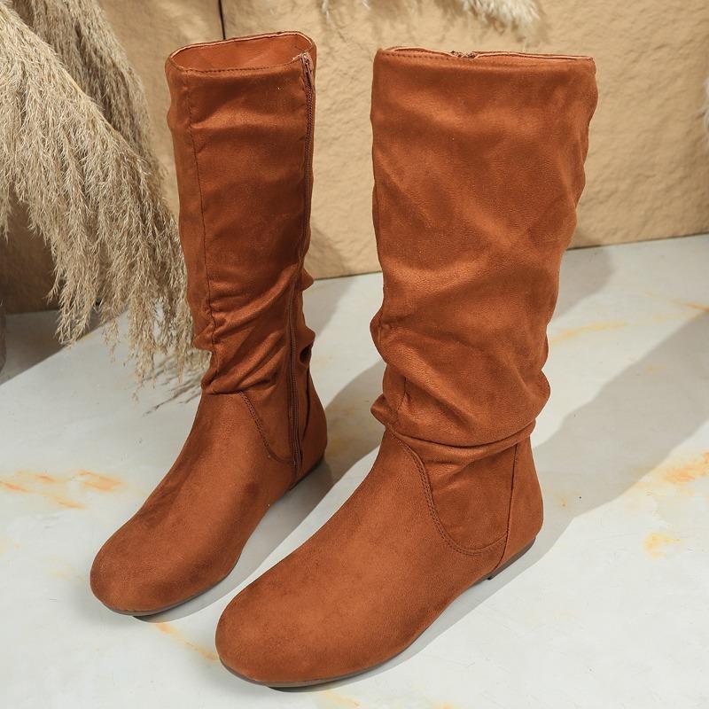 New large size women s boots medium tube boots women s autumn and winter new side zipper pleated piled boots large size women s shoes 43 коричневий
New large size women s boots medium tube boots women s autumn and winter new side zipper pleated piled boots large size women s shoes 43 коричневий