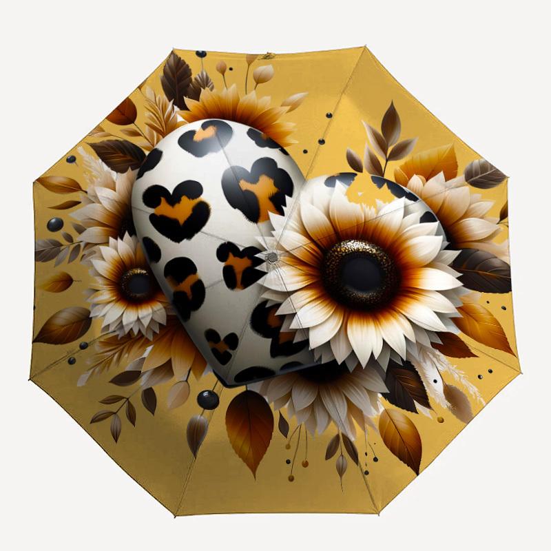 1pc Leopard Heart Automatic Folding Umbrella with 8-Rib Windproof Design, Portable Foldable Sunshade Umbrella For Halloween 020
1pc Leopard Heart Automatic Folding Umbrella with 8-Rib Windproof Design, Portable Foldable Sunshade Umbrella For Halloween 020