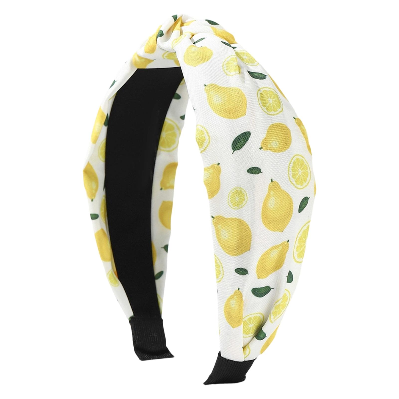 Lemon Print Wide Headband For Adults - Fabric Knotted Boho Hair Band, Stretchy & Comfortable For Women, Summer & Festival Fashion One Size білий
Lemon Print Wide Headband For Adults - Fabric Knotted Boho Hair Band, Stretchy & Comfortable For Women, Summer & Festival Fashion One Size білий