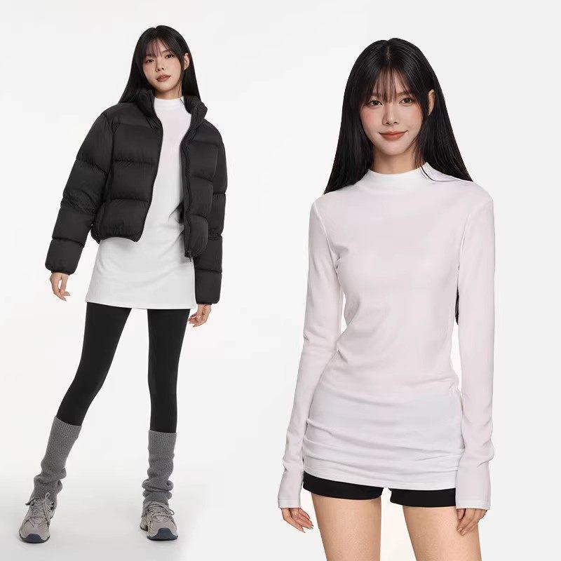 Women s Corduroy Stand Collar Long Sleeve T-shirt, 270g, Autumn/Winter Mid-Length Base Layer, Slimming Waist-Cinched Top. Medium
Women s Corduroy Stand Collar Long Sleeve T-shirt, 270g, Autumn/Winter Mid-Length Base Layer, Slimming Waist-Cinched Top. Medium