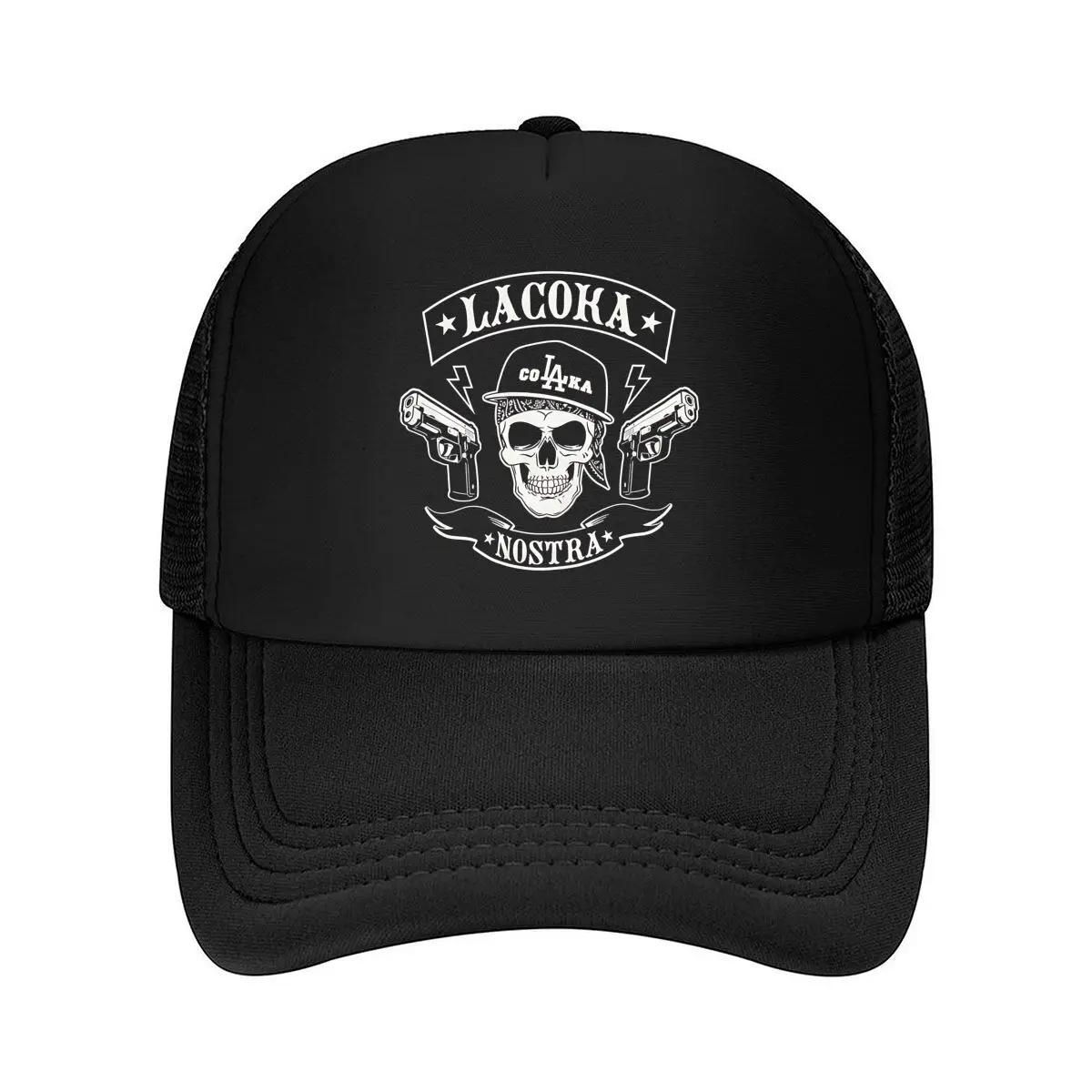 Lacoka Nostra Edgy - Inspired, Skull Gang Emblem Design Mesh Baseball Cap One Size
Lacoka Nostra Edgy - Inspired, Skull Gang Emblem Design Mesh Baseball Cap One Size
