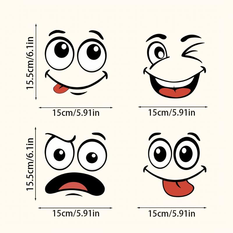 4pcs Cartoon Face PVC Stickers Waterproof for Glossy Trash Can Refrigerators Walls Glass Bathrooms Rooms Doors Vinyl Decals (as the picture,as picture)
4pcs Cartoon Face PVC Stickers Waterproof for Glossy Trash Can Refrigerators Walls Glass Bathrooms Rooms Doors Vinyl Decals (as the picture,as picture)