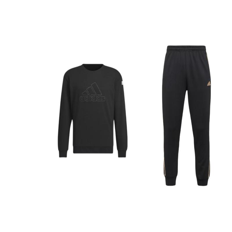 Adidas Comfortable Versatile Crew Neck Sweatshirt And Elastic Cuffed Long Pants Casual Sports Set Men Sets Black TR30P1R-BG+IK2794 S
Adidas Comfortable Versatile Crew Neck Sweatshirt And Elastic Cuffed Long Pants Casual Sports Set Men Sets Black TR30P1R-BG+IK2794 S