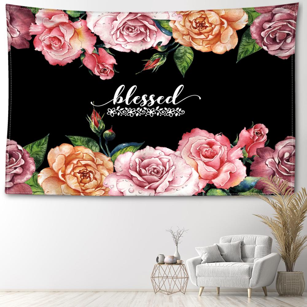 Colorful floral printed tapestry, elegant style room bedroom study living room wall hanging art wall decoration 95x70cm
Colorful floral printed tapestry, elegant style room bedroom study living room wall hanging art wall decoration 95x70cm
