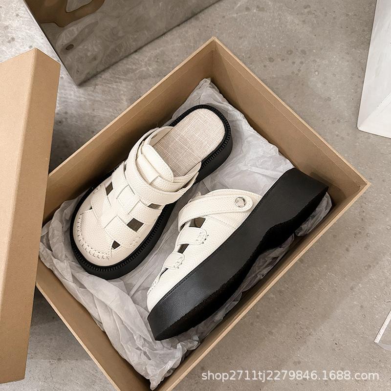 Height-increasing thick-soled bag head sandals women s new summer hollowed-out Mori two pierced hole beach Roman cool slippers 35 чорний
Height-increasing thick-soled bag head sandals women s new summer hollowed-out Mori two pierced hole beach Roman cool slippers 35 чорний