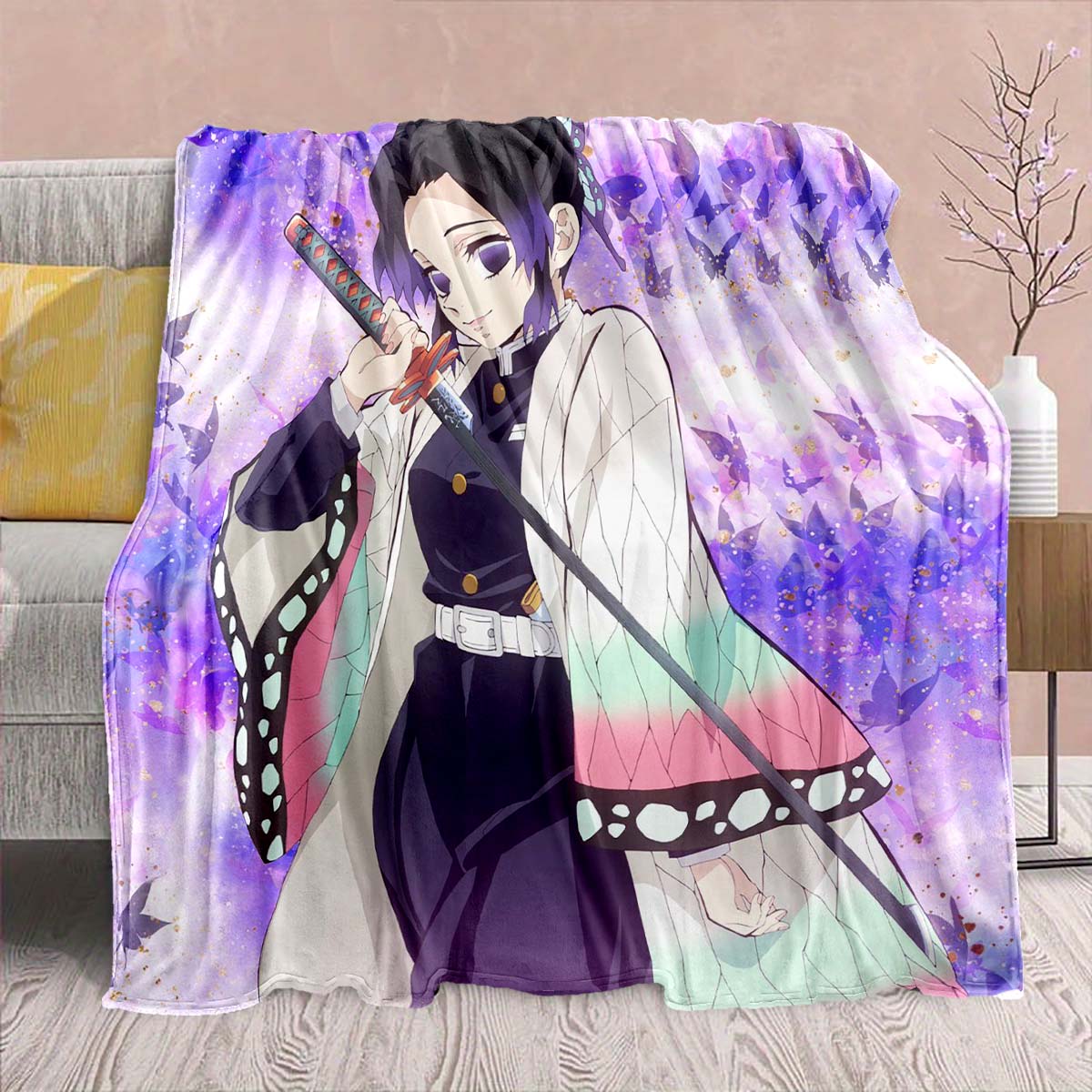 Demon Slayer Anime Flannel Blanket - Soft Warm Perfect for Sofa, Bedding Camping Travel Office Home Decor 75x90cm
Demon Slayer Anime Flannel Blanket - Soft Warm Perfect for Sofa, Bedding Camping Travel Office Home Decor 75x90cm