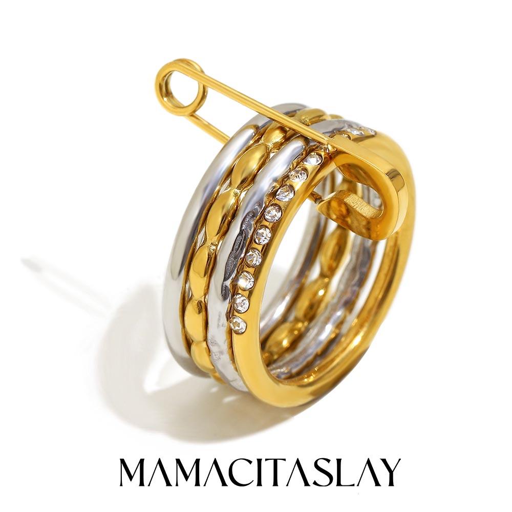 MamacitaSlay 316L Stainless Steel Zircon Two Tone Multilayer Paperclip Ring Party Waterproof Jewelry Women s Unique Ring Gifts 8
MamacitaSlay 316L Stainless Steel Zircon Two Tone Multilayer Paperclip Ring Party Waterproof Jewelry Women s Unique Ring Gifts 8