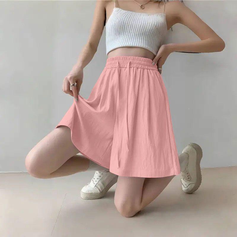 Women s Ice Silk Sports Shorts Set: High Waist, Wide Leg, Loose Fit, Slimming Capri Pants for Summer 3XL (Recommended 145-160 jin)
Women s Ice Silk Sports Shorts Set: High Waist, Wide Leg, Loose Fit, Slimming Capri Pants for Summer 3XL (Recommended 145-160 jin)