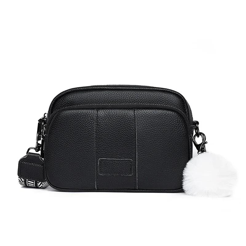 100% Genuine Leather Messenger Bag Women Fashi Style Female Handbag With Wide Shoulder Strap Luxury Hair bulb Crossbody Sac чорний
100% Genuine Leather Messenger Bag Women Fashi Style Female Handbag With Wide Shoulder Strap Luxury Hair bulb Crossbody Sac чорний
