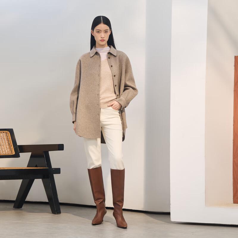 ELLASSAY Elegant Single-breasted Wool Coat EWD364D00600 M
ELLASSAY Elegant Single-breasted Wool Coat EWD364D00600 M