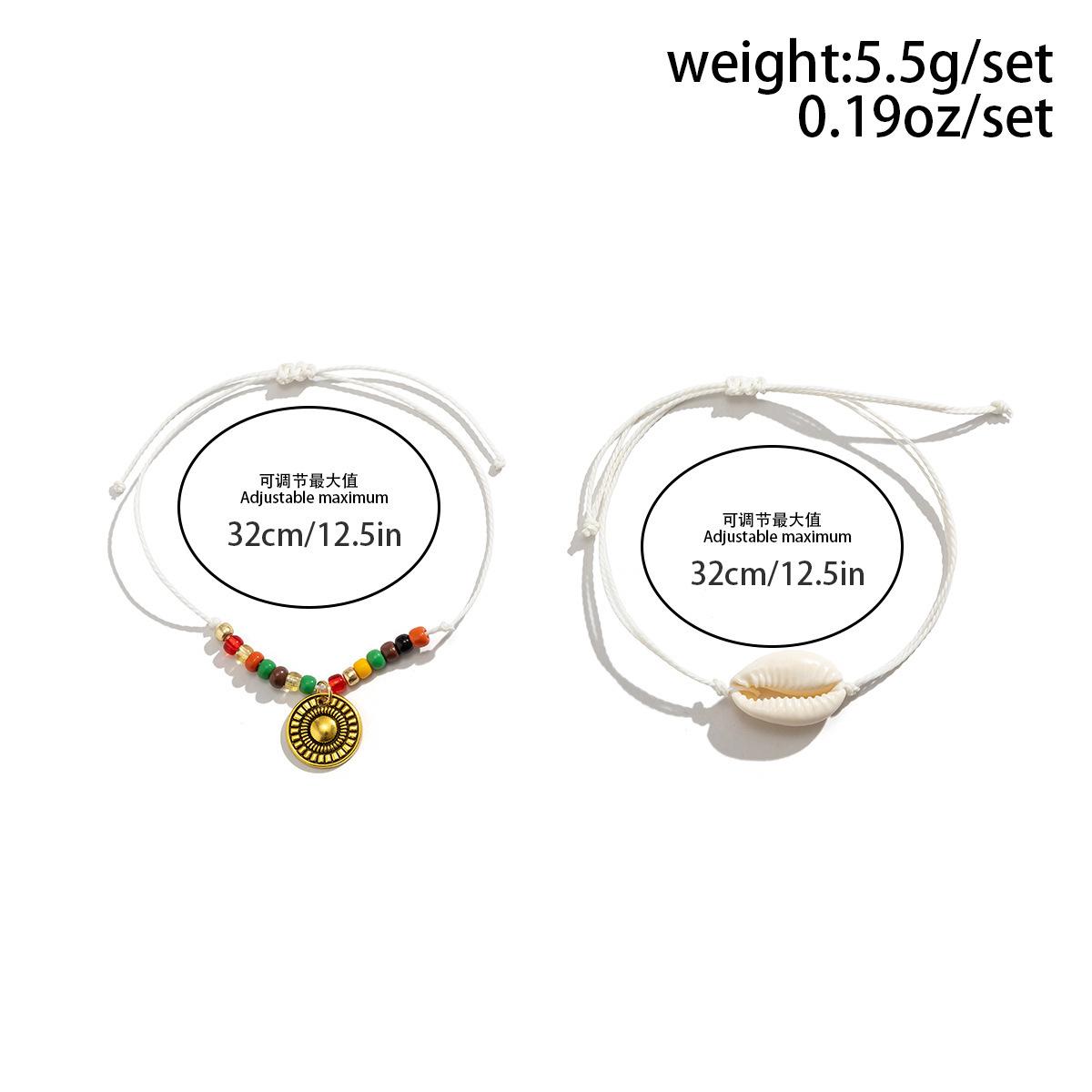 Аксессуары, простой набор браслетов на ногу с пляжными ракушками для женщин, ретро цветной браслет на ногу с бахромой из ракушек See details
Аксессуары, простой набор браслетов на ногу с пляжными ракушками для женщин, ретро цветной браслет на ногу с бахромой из ракушек See details
