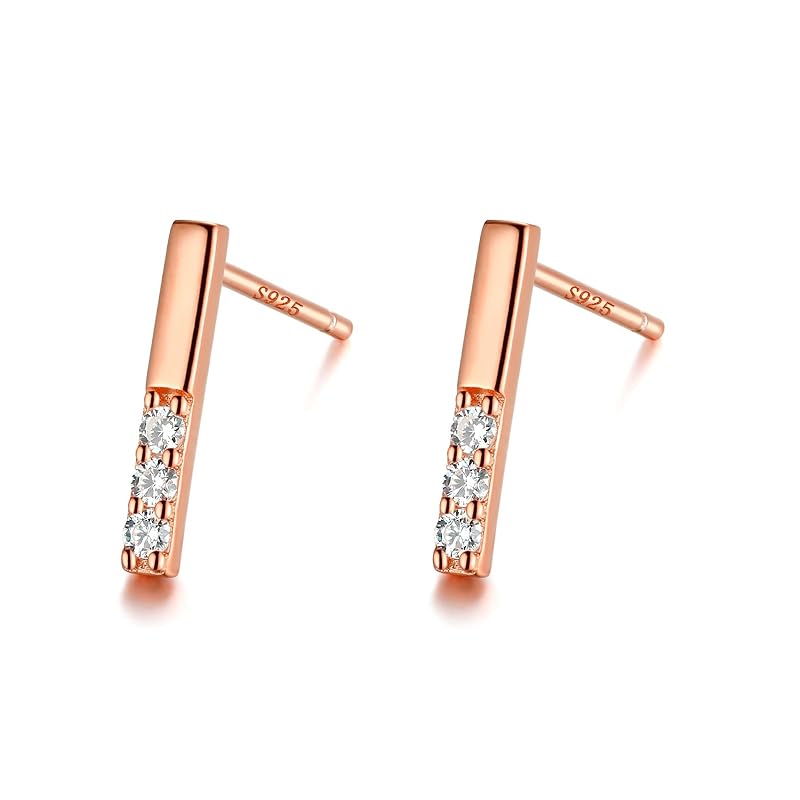 earrings Silver925 silver gold 18K coating Compatible with metal allergies rhinestone CZ diamond cubic zirconia zirconia (pink gold)
earrings Silver925 silver gold 18K coating Compatible with metal allergies rhinestone CZ diamond cubic zirconia zirconia (pink gold)