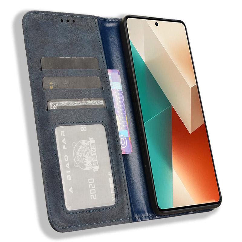 For Xiaomi Redmi Note 13 5G Mobile Phone Cover Case Wallet Retro PU Leather Shell Blue
For Xiaomi Redmi Note 13 5G Mobile Phone Cover Case Wallet Retro PU Leather Shell Blue
