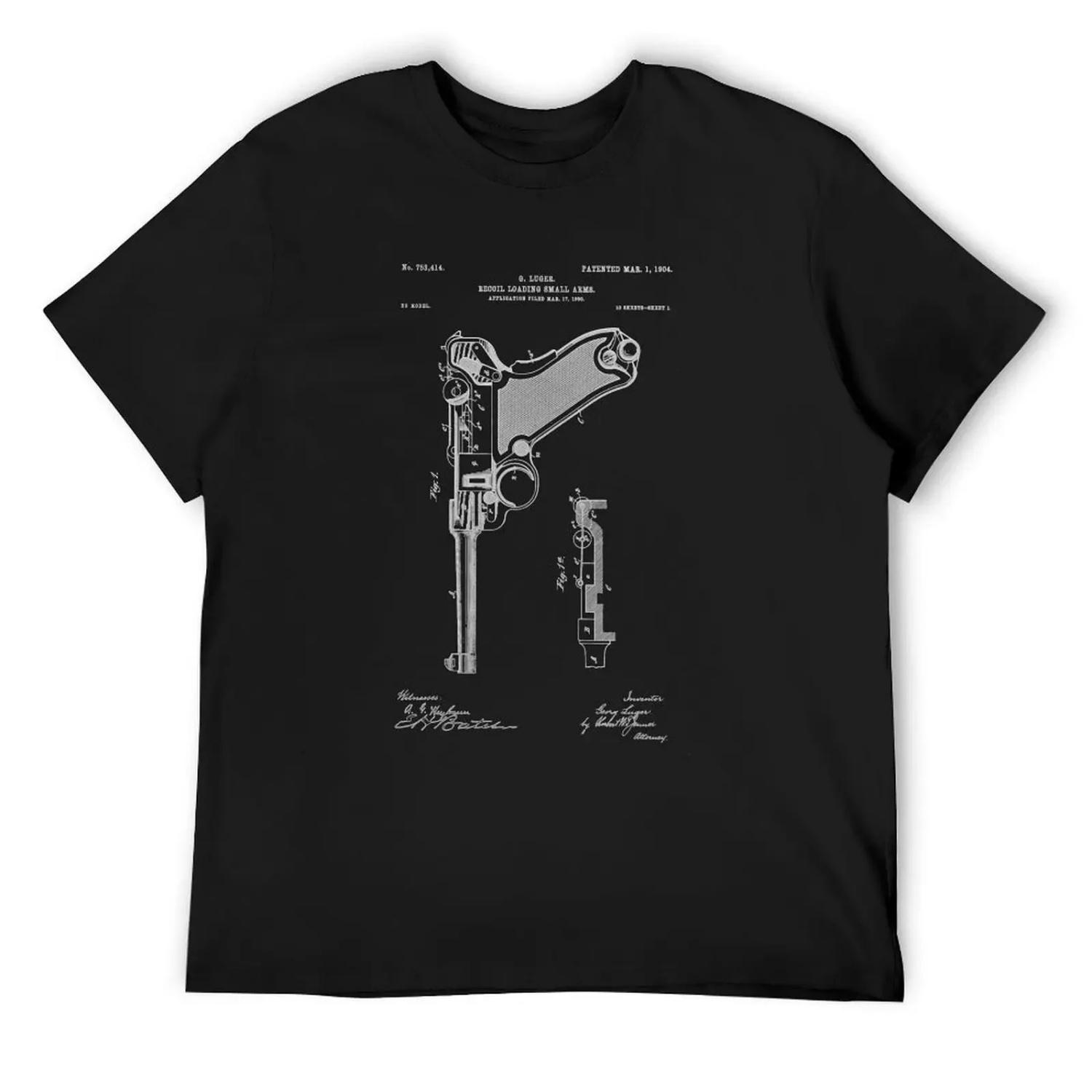 Gun - Pistol - 1904 Luger Patent Art T-Shirt customs design your own custom t shirt mens funny t shirts XXXXXL чорний
Gun - Pistol - 1904 Luger Patent Art T-Shirt customs design your own custom t shirt mens funny t shirts XXXXXL чорний