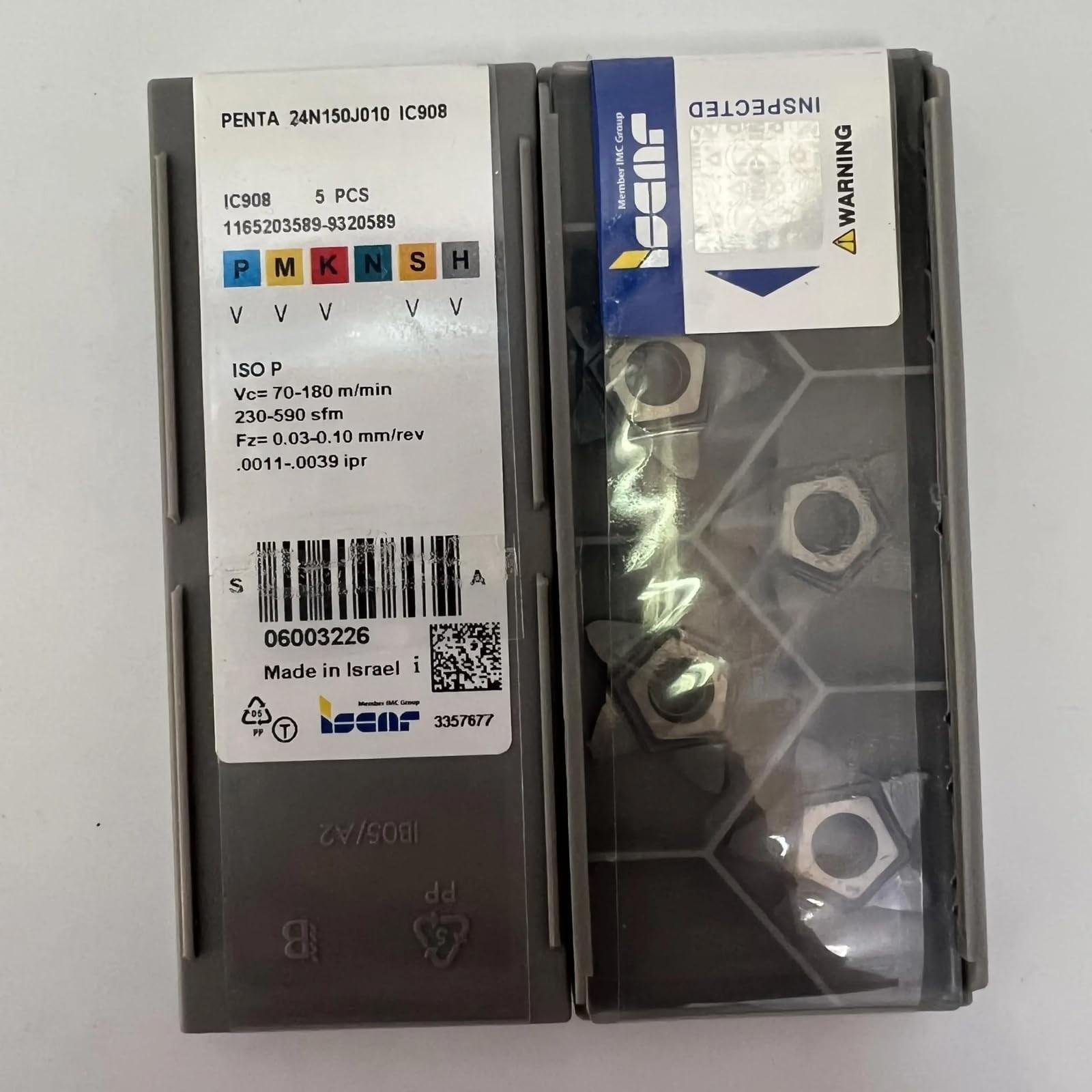 PENTA 24N150J010 IC908 /Industrial indexable Carbide Inserts 5 PCS
PENTA 24N150J010 IC908 /Industrial indexable Carbide Inserts 5 PCS