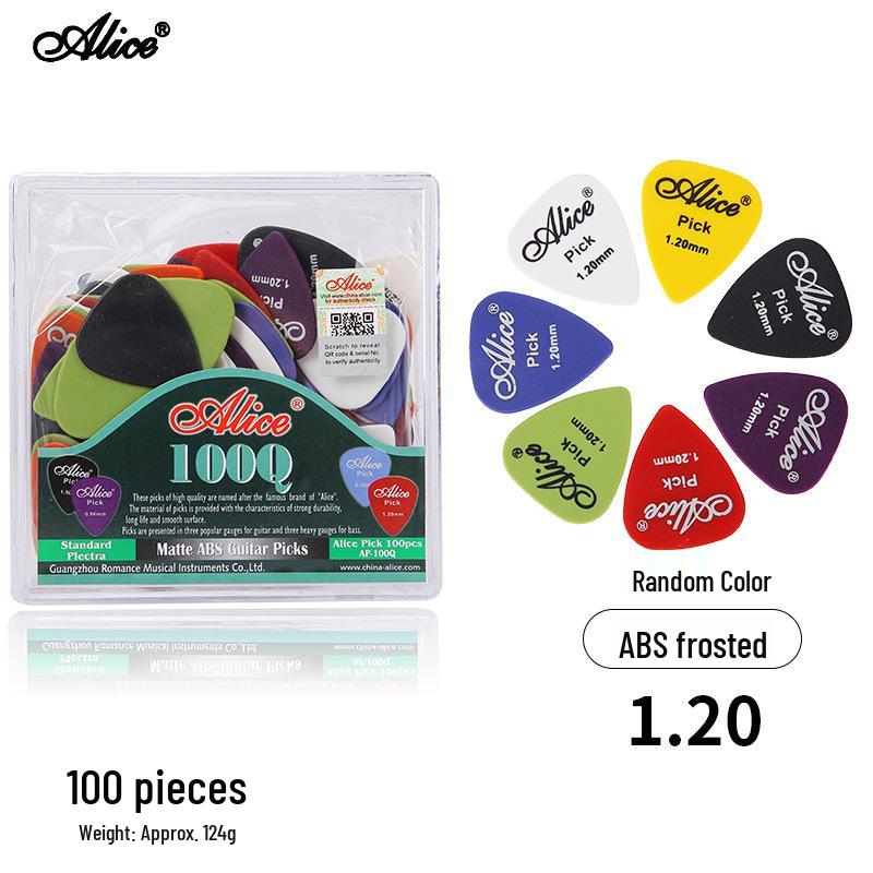 Alice Guitar Picks Set - Celluloid ABS, Frosted, Boxed (0.46/0.71/0.81/0.96/1.2/1.5 mm Specifications)
Alice Guitar Picks Set - Celluloid ABS, Frosted, Boxed (0.46/0.71/0.81/0.96/1.2/1.5 mm Specifications)