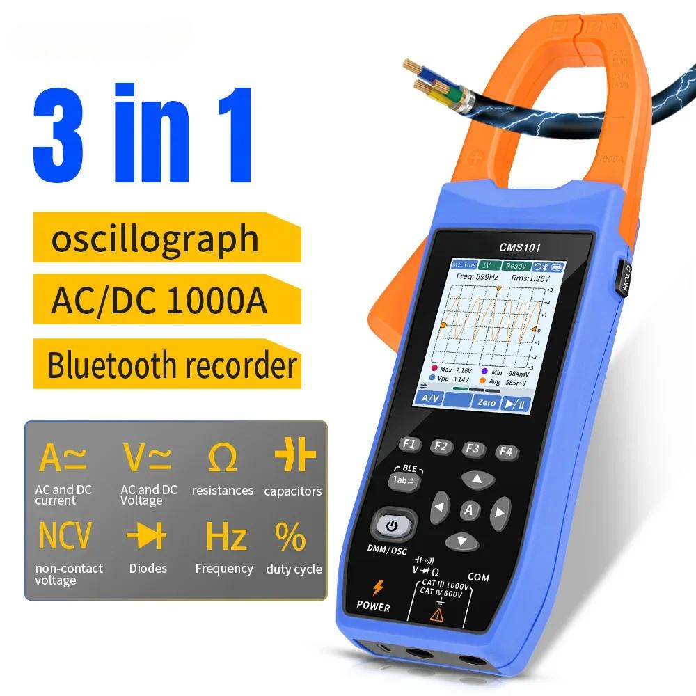 CMS101 1000A AC/DC Current Clamp Ammeter Digital Oscilloscope with Bluetooth Recorder Multifunction Tester синій
CMS101 1000A AC/DC Current Clamp Ammeter Digital Oscilloscope with Bluetooth Recorder Multifunction Tester синій