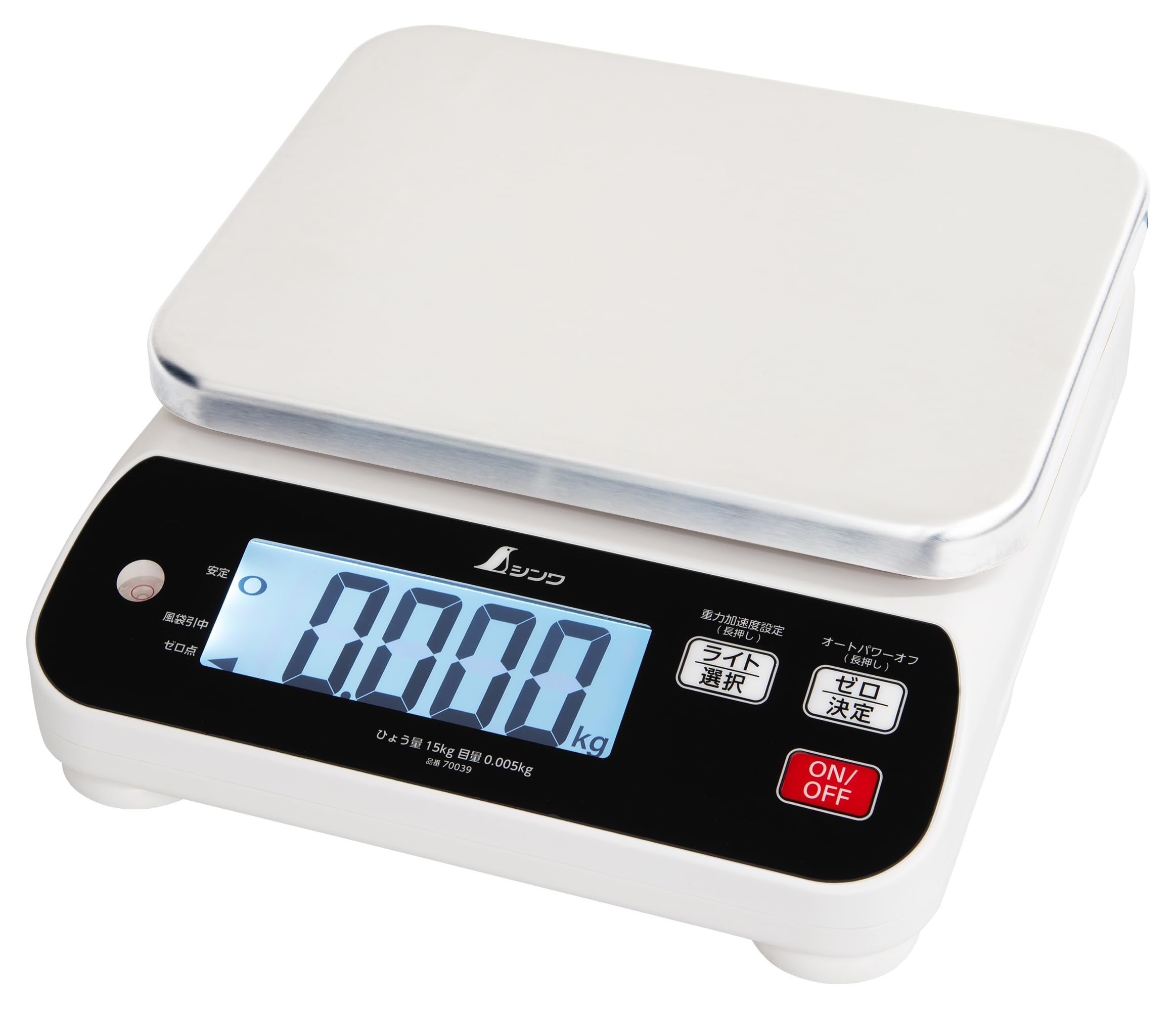 Shinwa Sokutei Digital Scale WP Dustproof and Waterproof For Certificates 15kg 70039 Non-Transaction
Shinwa Sokutei Digital Scale WP Dustproof and Waterproof For Certificates 15kg 70039 Non-Transaction