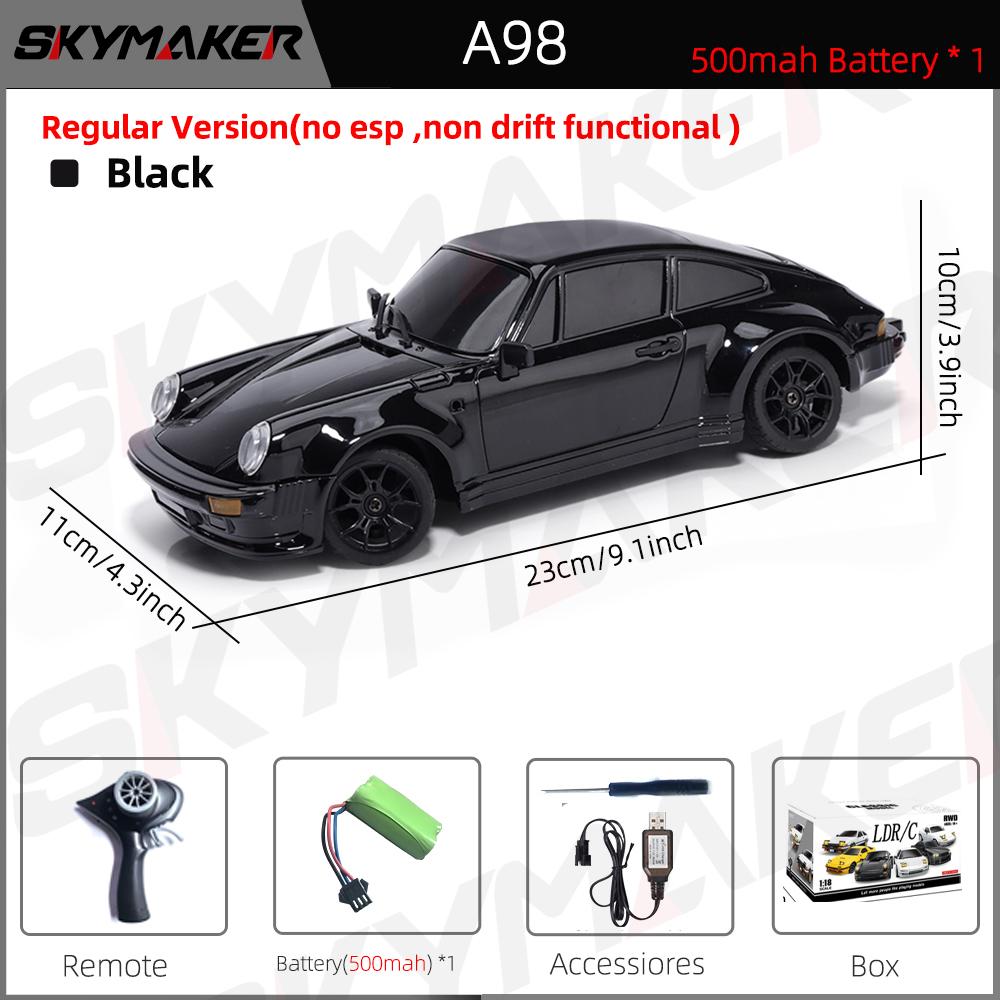 Skymaker LDRC 1/18 RC Drift Car LD1898 911 Mode 2.4GHz with Gyroscope on-Road Alloy Body Shell Racing Car for Children Gifts
Skymaker LDRC 1/18 RC Drift Car LD1898 911 Mode 2.4GHz with Gyroscope on-Road Alloy Body Shell Racing Car for Children Gifts
