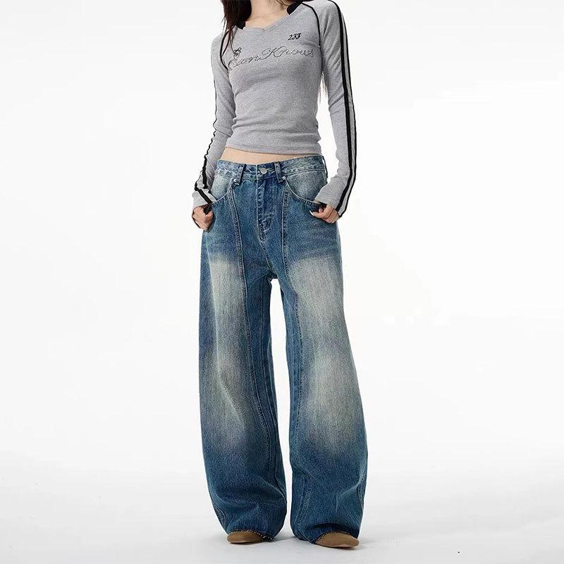Unisex Retro Washed Curved Leg Jeans - Loose 3D Cut Banana Streetwear XXL синій
Unisex Retro Washed Curved Leg Jeans - Loose 3D Cut Banana Streetwear XXL синій