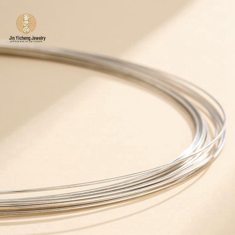 Handmade S925 Sterling Silver Wire Jewelry: Bracelet, Anklet & Earrings DIY Accessories 0.4mm Soft Silver Wire - 10cm
Handmade S925 Sterling Silver Wire Jewelry: Bracelet, Anklet & Earrings DIY Accessories 0.4mm Soft Silver Wire - 10cm