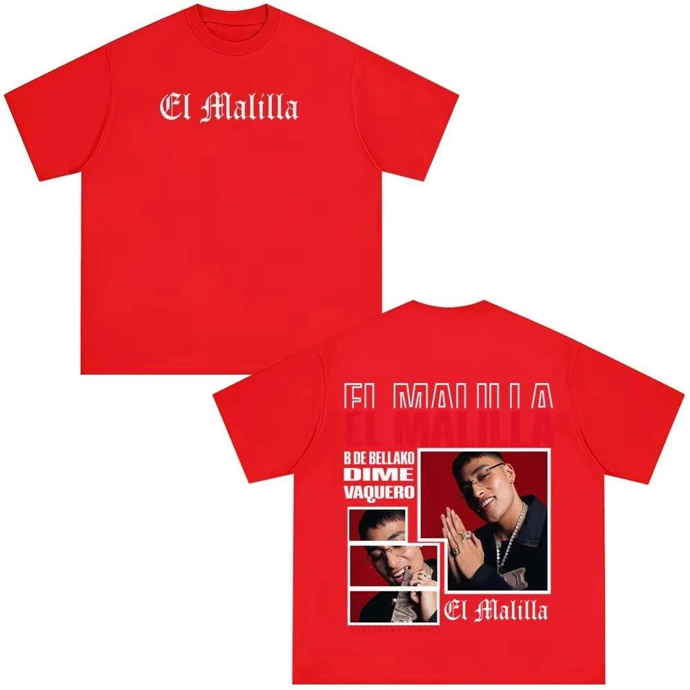 Unisex Women Hip-hop Casual T-shirts Singer El Malilla Album Print T-shirt Summer Short-sleeved Relaxed Casual Gothic Punk T-shirt 4XL
Unisex Women Hip-hop Casual T-shirts Singer El Malilla Album Print T-shirt Summer Short-sleeved Relaxed Casual Gothic Punk T-shirt 4XL