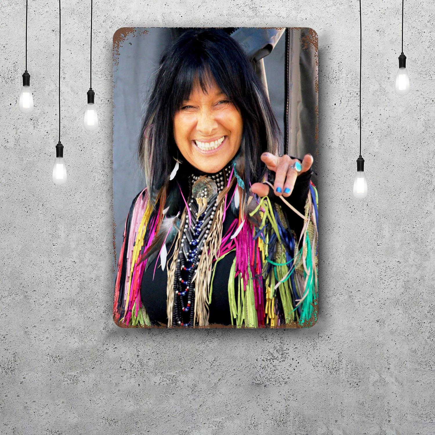 Buffy SainteMarie Decor Poster Vintage Tin Sign Metal Sign Decorative Plaque for Pub Bar Man Cave Club Wall Decoration 20x30cm(7.8x11.8inch)
Buffy SainteMarie Decor Poster Vintage Tin Sign Metal Sign Decorative Plaque for Pub Bar Man Cave Club Wall Decoration 20x30cm(7.8x11.8inch)
