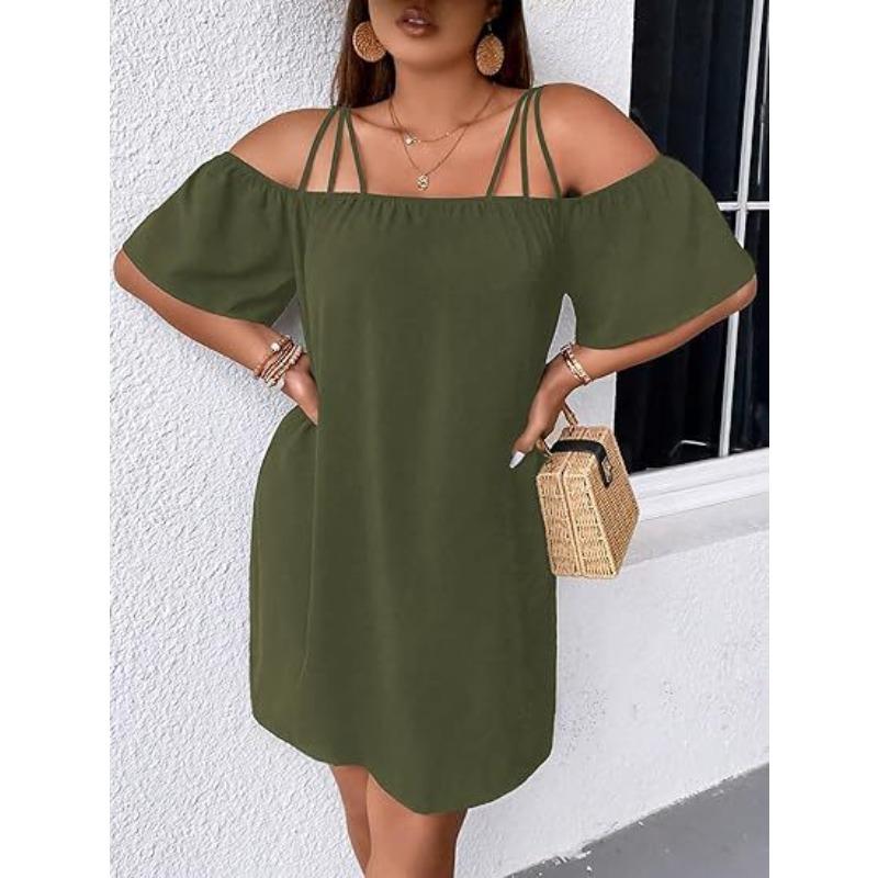 New TKTEMU Women s Solid Color Shoulder Fashion Dress XXXXXL армія зелений колір
New TKTEMU Women s Solid Color Shoulder Fashion Dress XXXXXL армія зелений колір