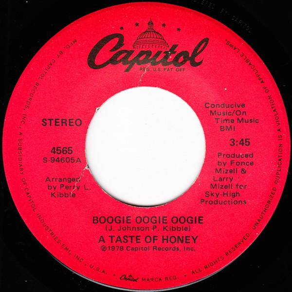 7inch Record A TASTE OF HONEY - Boogie Oogie Oogie 4565 Capitol Records 1978 US Soul/Funk Used
7inch Record A TASTE OF HONEY - Boogie Oogie Oogie 4565 Capitol Records 1978 US Soul/Funk Used