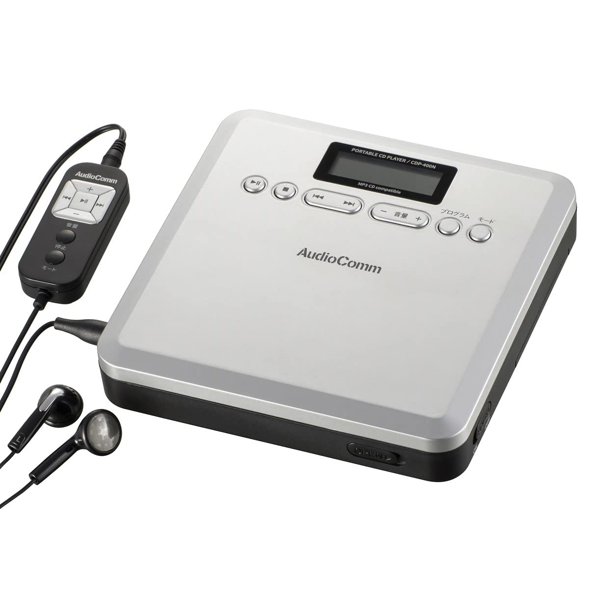 Портативний програвач компакт-дисків Ohm Electric AudioComm, сумісний із MP3, OHM CDP-400N 03-7240 срібний
Портативний програвач компакт-дисків Ohm Electric AudioComm, сумісний із MP3, OHM CDP-400N 03-7240 срібний