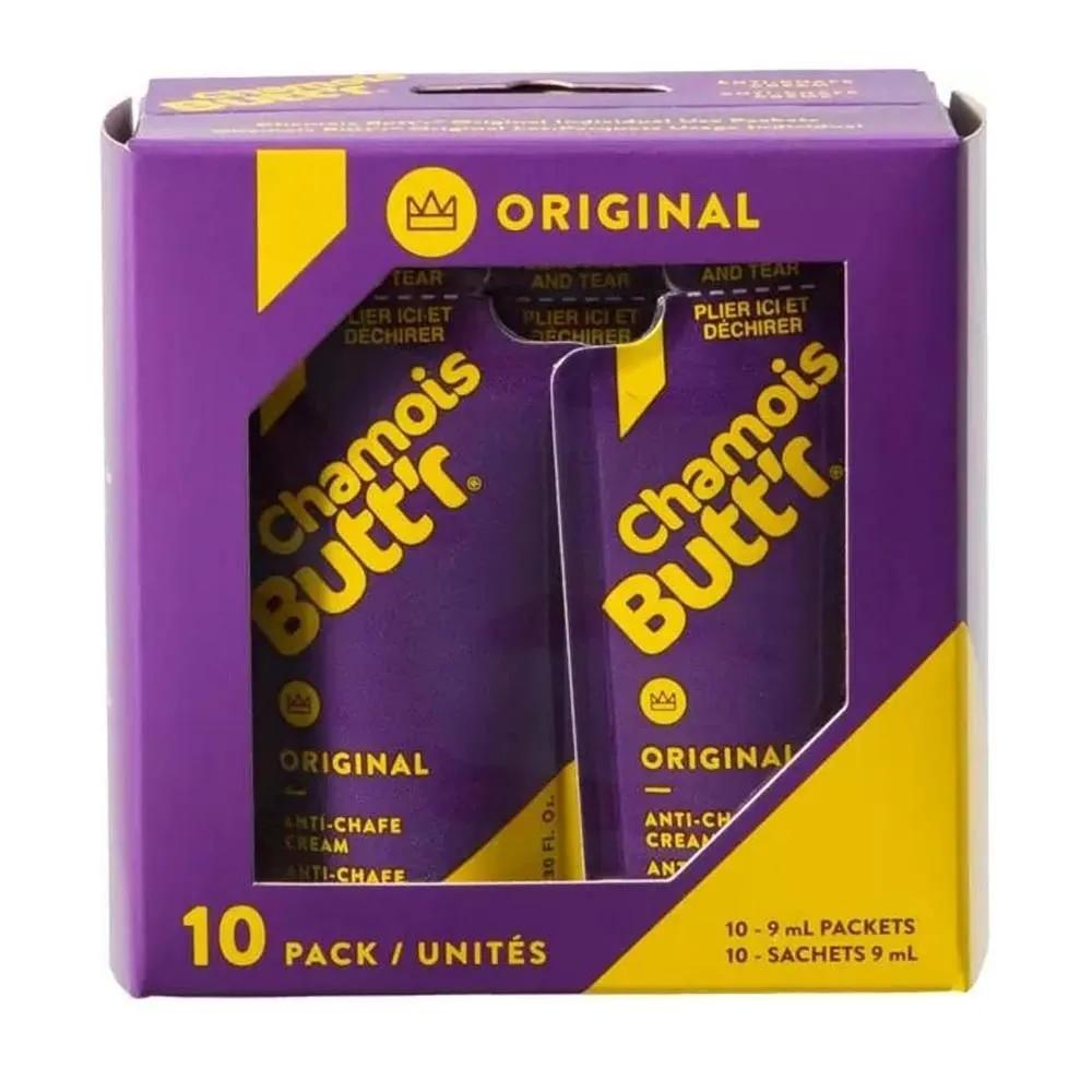 Chamois Buttr Original Anti-Chafe Cream, 9ml, 10-pack of 9mL
Chamois Buttr Original Anti-Chafe Cream, 9ml, 10-pack of 9mL