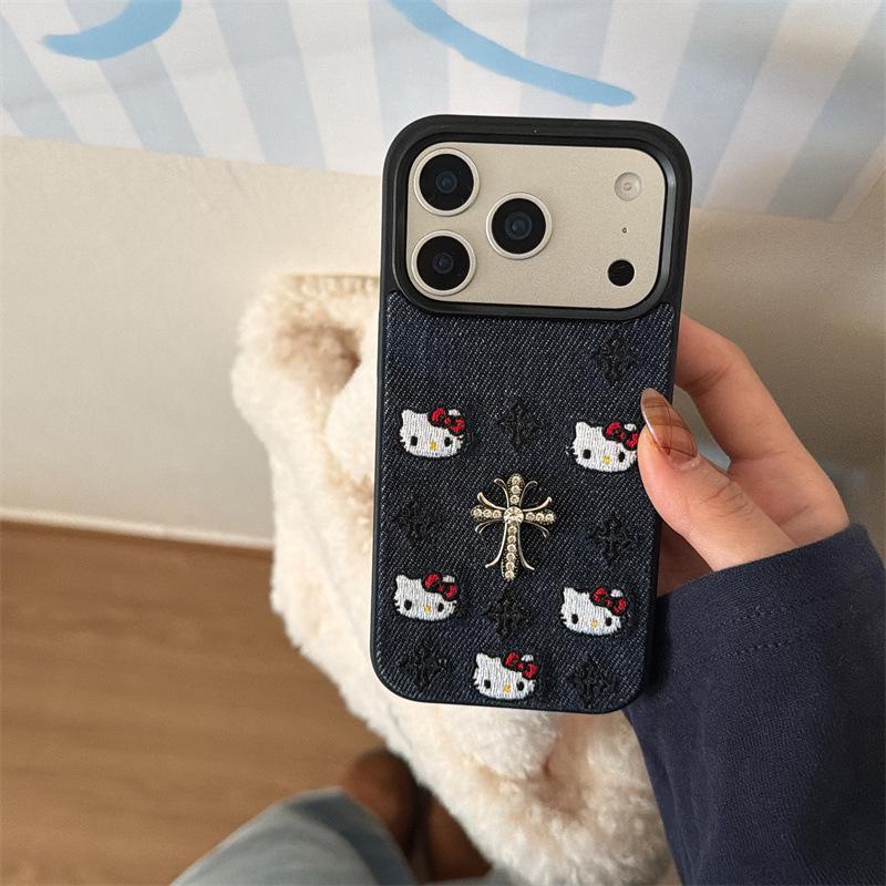 Creative Embroidered Denim Cat Snowman iPhone Case for 17, 16 Pro Max, 15, 14 16
Creative Embroidered Denim Cat Snowman iPhone Case for 17, 16 Pro Max, 15, 14 16