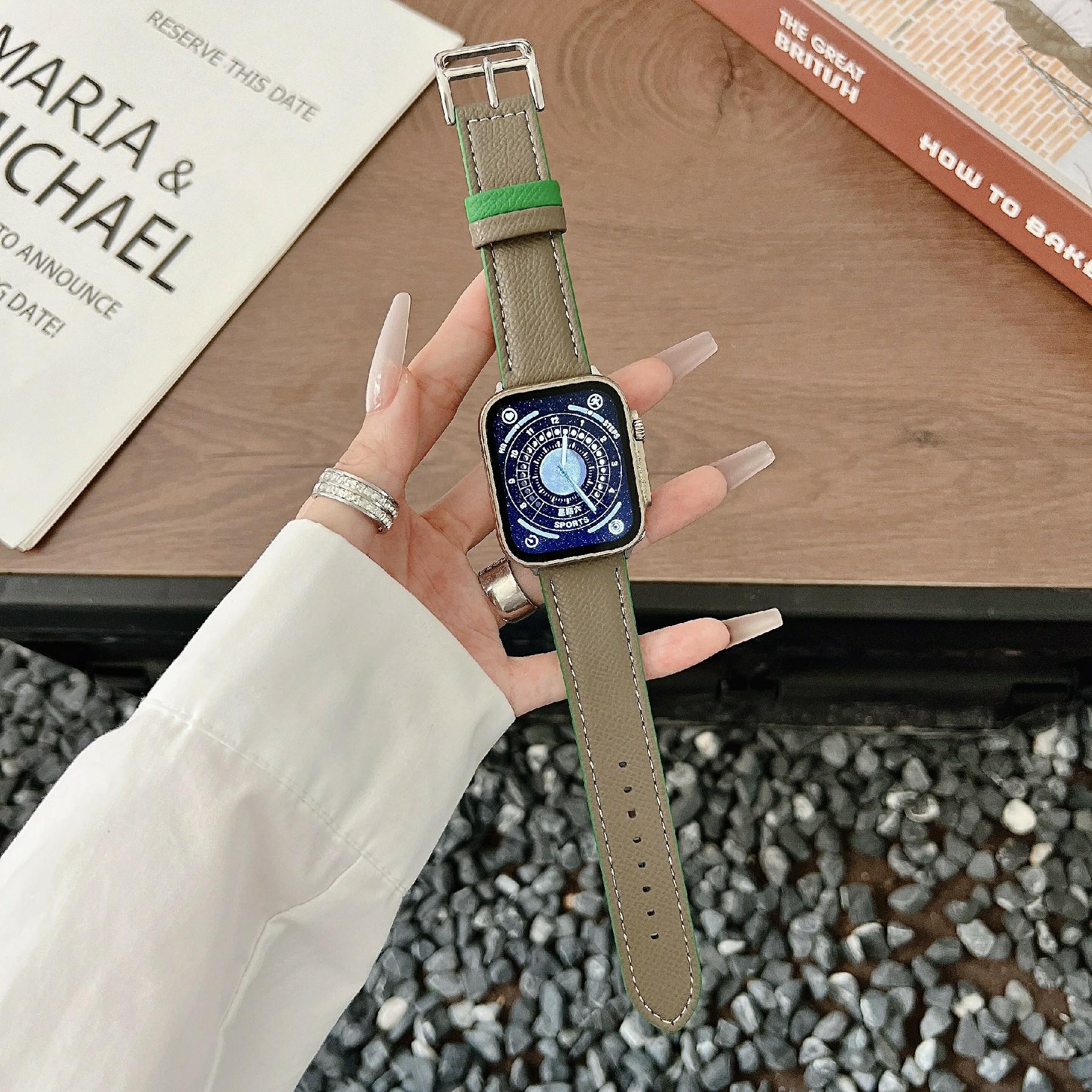 Dual Color Leather Bands For Apple Watch Series 10 9 8 7 SE 6 5 4 3 2 1 42mm 41mm 40mm 38mm Watchbands Wrist Strap Light Brown
Dual Color Leather Bands For Apple Watch Series 10 9 8 7 SE 6 5 4 3 2 1 42mm 41mm 40mm 38mm Watchbands Wrist Strap Light Brown