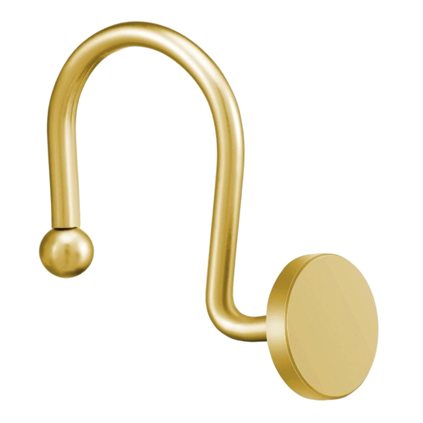 Metal Shower Curtain Hooks Durable Round Shape Shower Curtain Rings with Smooth Surface Rust Resistant Bathroom Curtain Hooks Set One Size золотой
Metal Shower Curtain Hooks Durable Round Shape Shower Curtain Rings with Smooth Surface Rust Resistant Bathroom Curtain Hooks Set One Size золотой