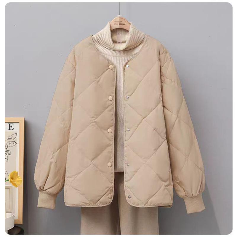 Light down jacket women s short new loose fashion rhombus thin down jacket winter small coat L (130-75kg wearable) хаки
Light down jacket women s short new loose fashion rhombus thin down jacket winter small coat L (130-75kg wearable) хаки