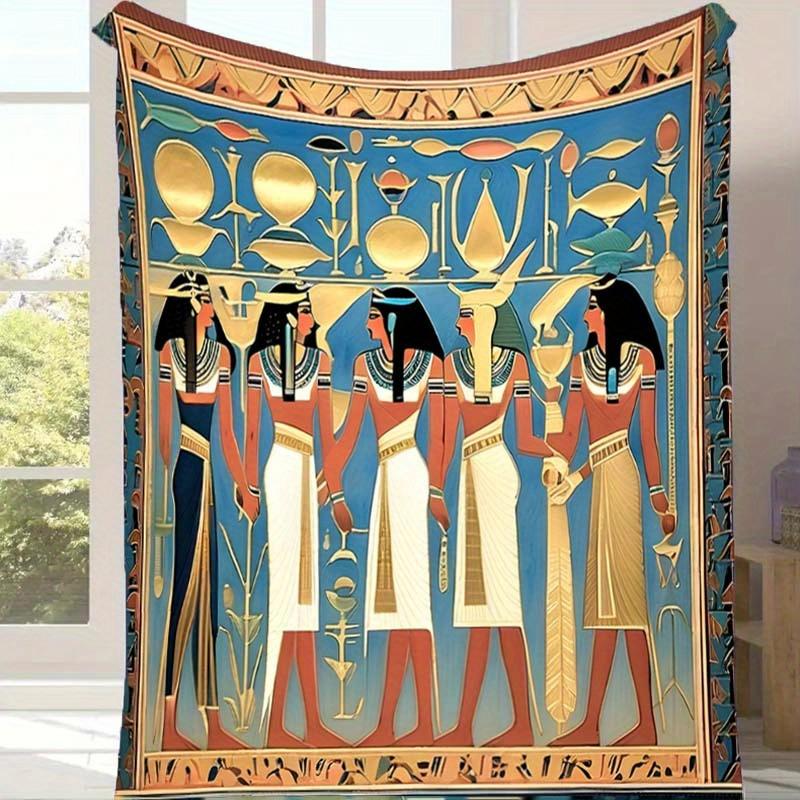 1pc Egyptian Print Blanket, Soft Warm Throw Blanket Nap Blanket for Couch Sofa Office Bed Camping Travel, Multi-purpose Gift Blanket 130cmx150cm
1pc Egyptian Print Blanket, Soft Warm Throw Blanket Nap Blanket for Couch Sofa Office Bed Camping Travel, Multi-purpose Gift Blanket 130cmx150cm