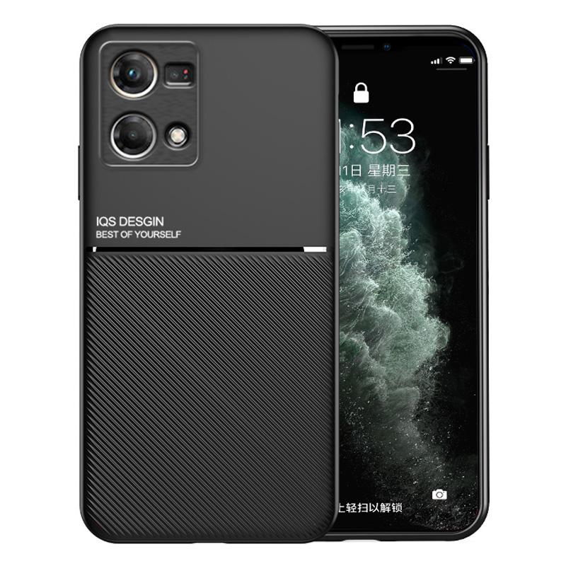 Protective Phone Case for Oppo Reno7 4G Anti-scratch Anti-fall Lines Imprinted PU Leather TPU Shell with Built-in Metal Sheet Black
Protective Phone Case for Oppo Reno7 4G Anti-scratch Anti-fall Lines Imprinted PU Leather TPU Shell with Built-in Metal Sheet Black