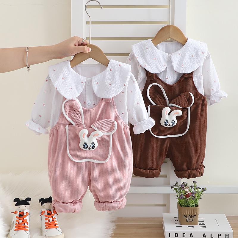 2025 Spring Girls Fashionable Two-Piece Set: Autumn Outerwear with 3D Rabbit Head Overalls for Mid-Sized and Small Children 110 cm
2025 Spring Girls Fashionable Two-Piece Set: Autumn Outerwear with 3D Rabbit Head Overalls for Mid-Sized and Small Children 110 cm