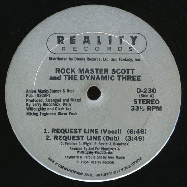 12inch Record ROCK MASTER SCOTT Request Line The Roof Is On Fire D230 REALITY 1984 US Rap HipHopRB Used
12inch Record ROCK MASTER SCOTT Request Line The Roof Is On Fire D230 REALITY 1984 US Rap HipHopRB Used