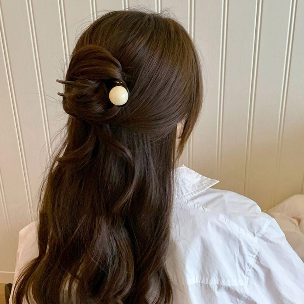 Acrylic Bead Hair Stick Korean Style Pan Hair Fork Trendy U-shaped Hairpin Girls зелений
Acrylic Bead Hair Stick Korean Style Pan Hair Fork Trendy U-shaped Hairpin Girls зелений