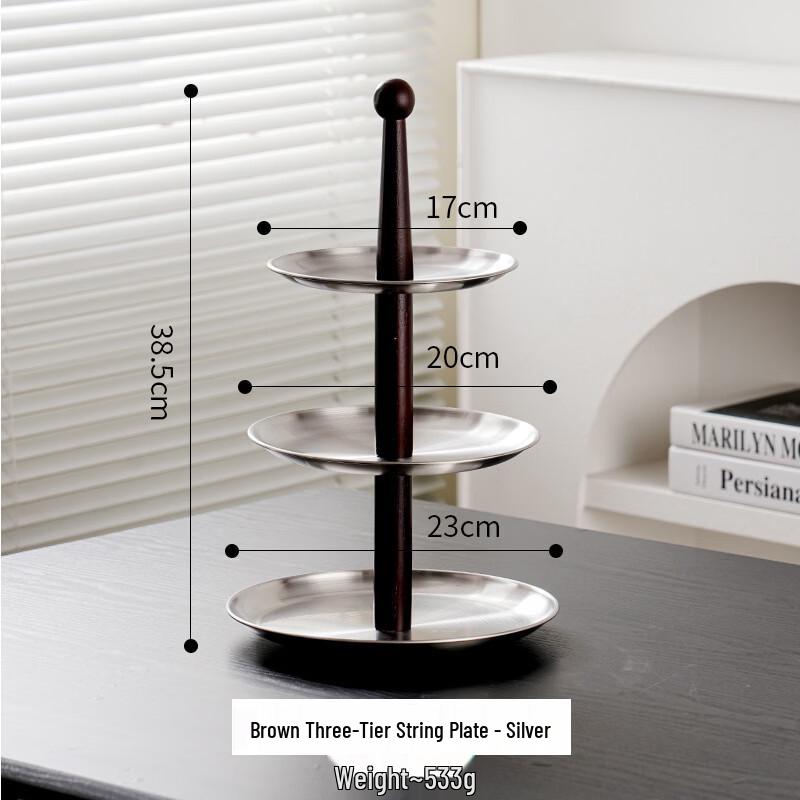 Abay Creative Stainless Steel 3-Tier Dessert Stand
Abay Creative Stainless Steel 3-Tier Dessert Stand