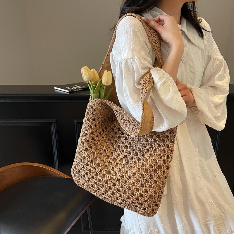 Hollow woven straw bag women s large capacity summer new vacation shoulder beach bag tote bag покинуть белый
Hollow woven straw bag women s large capacity summer new vacation shoulder beach bag tote bag покинуть белый