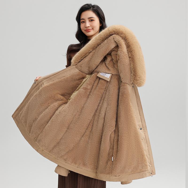 Women s Hooded Padded Windproof Lightweight Thickened Fluffy Warm Warm Cold Medium-length Casual Sports Jacket Parka Cotton Jacket M хаки
Women s Hooded Padded Windproof Lightweight Thickened Fluffy Warm Warm Cold Medium-length Casual Sports Jacket Parka Cotton Jacket M хаки