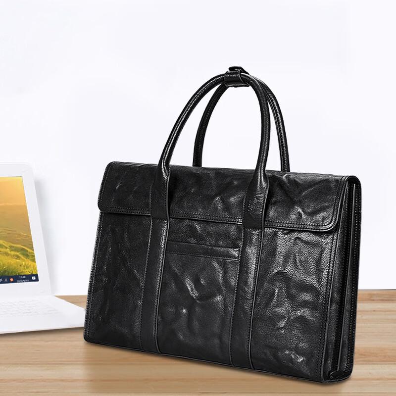 SCHWARZETIENNE Men s Leather Briefcase Handbag 1
SCHWARZETIENNE Men s Leather Briefcase Handbag 1